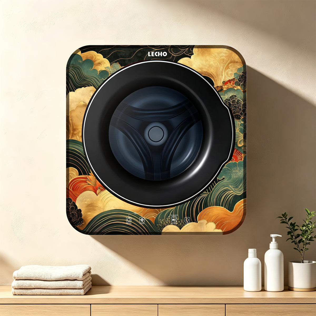 Wall-Mounted Washing Machine 3.0 kg – LECHO Golden Clouds