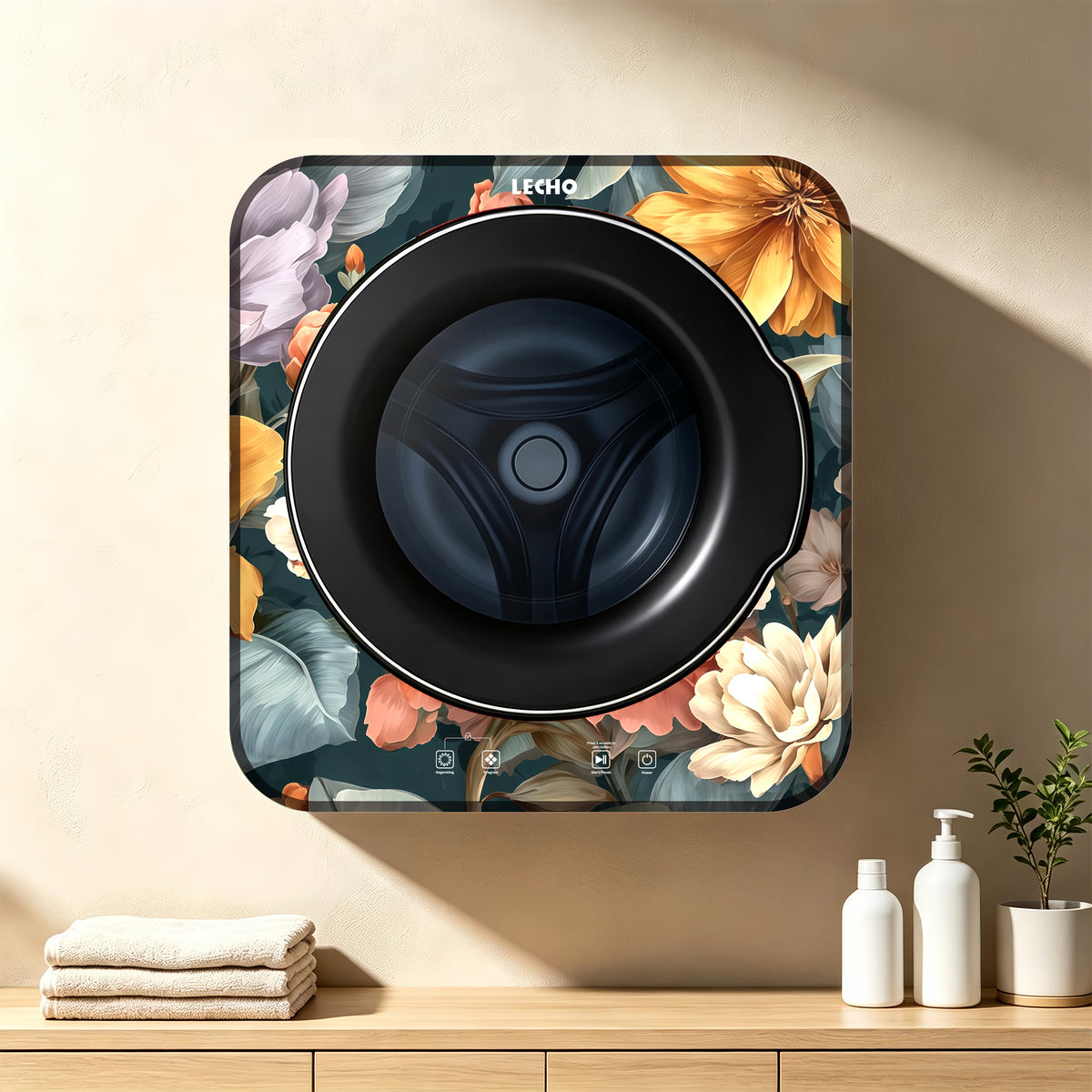 Wall-Mounted Washing Machine 2.5 kg – LECHO， Dutch Bloom