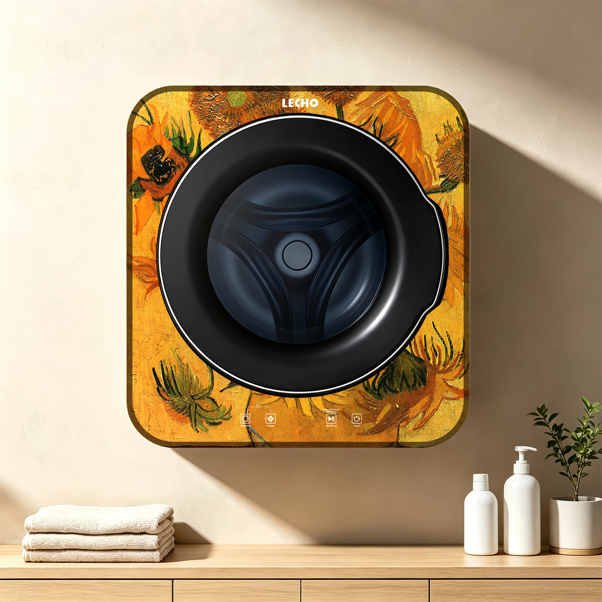 Wall-Mounted Washing Machine 3.0 kg – LECHO Sunflowers