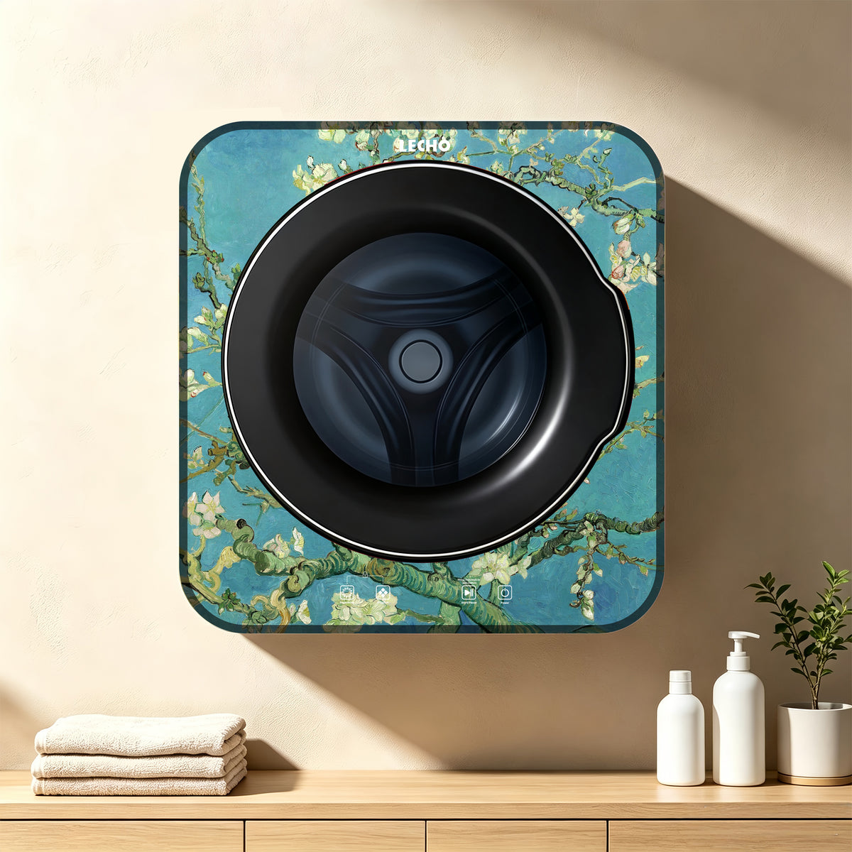 Wall-Mounted Washing Machine 2.5 kg – LECHO, Almond Blossom