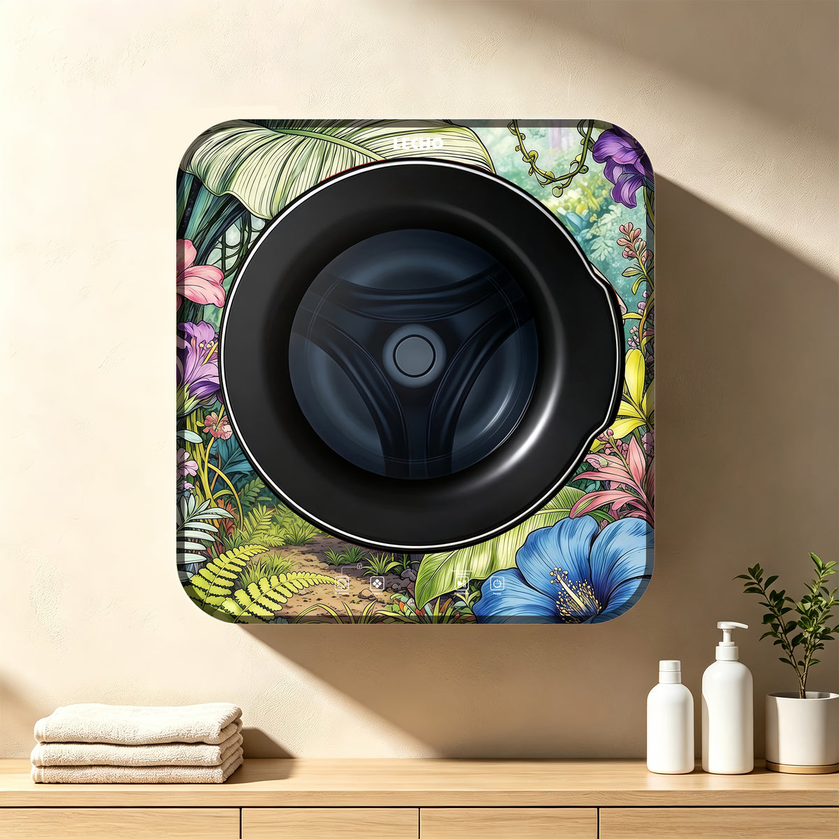 Wall-Mounted Washing Machine 2.5 kg – LECHO, Secret Garden