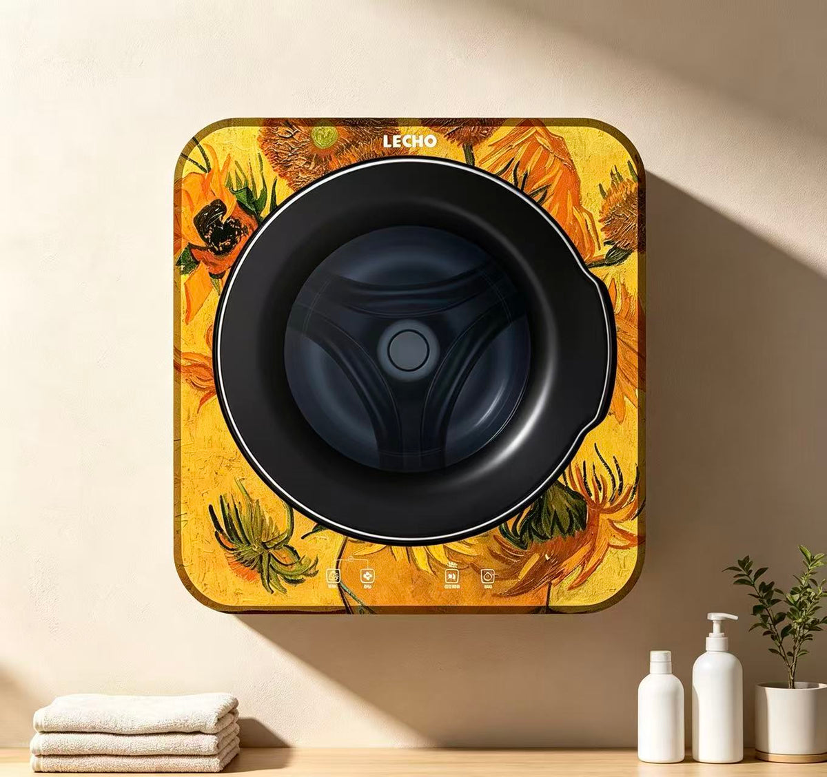 Wall-Mounted Washing Machine 3.0 kg – LECHO Sunflowers