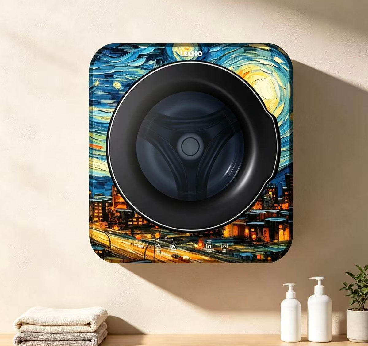 Wall-Mounted Washing Machine 3.0 kg – LECHO Starry Night