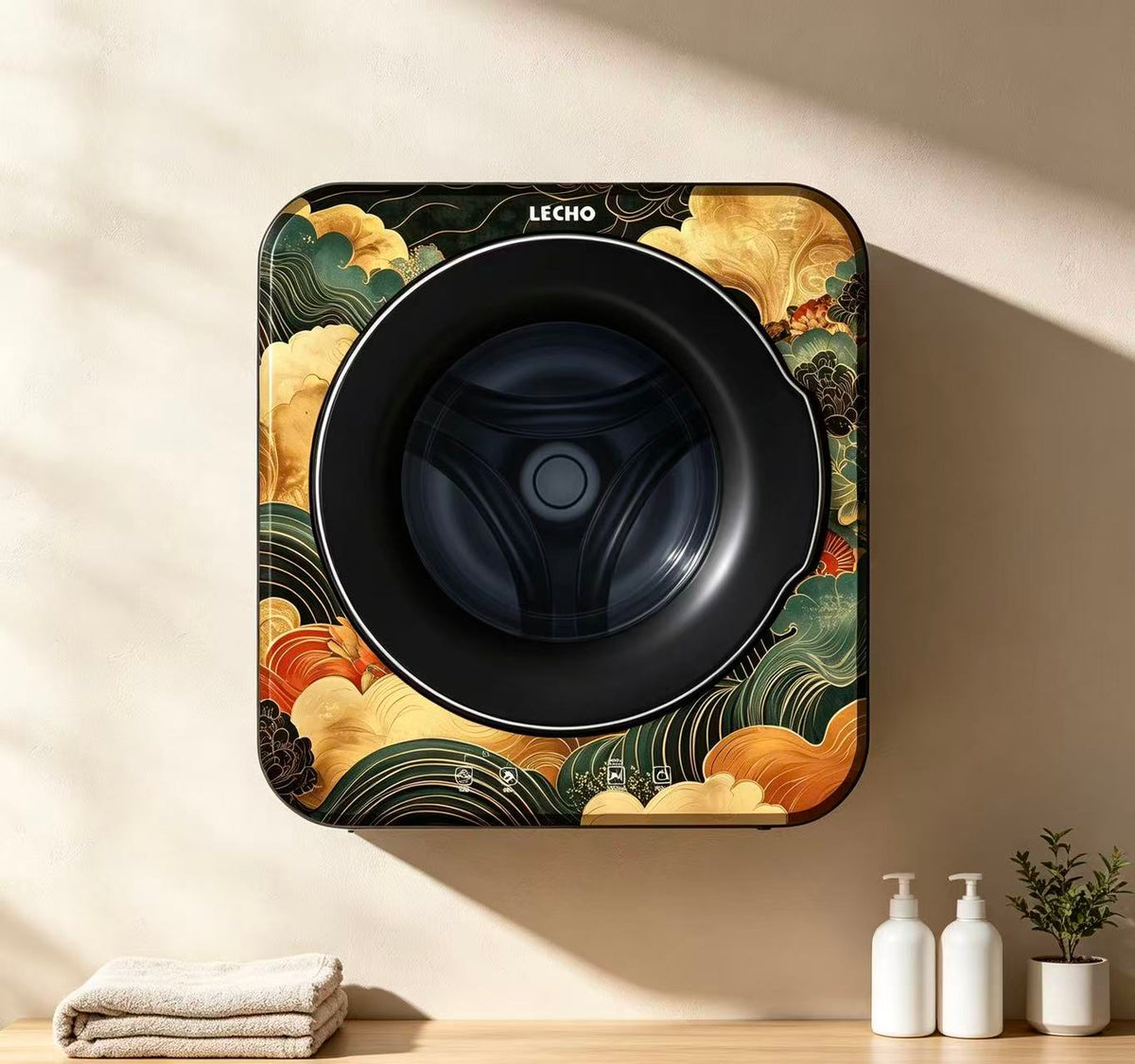 Wall-Mounted Washing Machine 3.0 kg – LECHO Golden Clouds